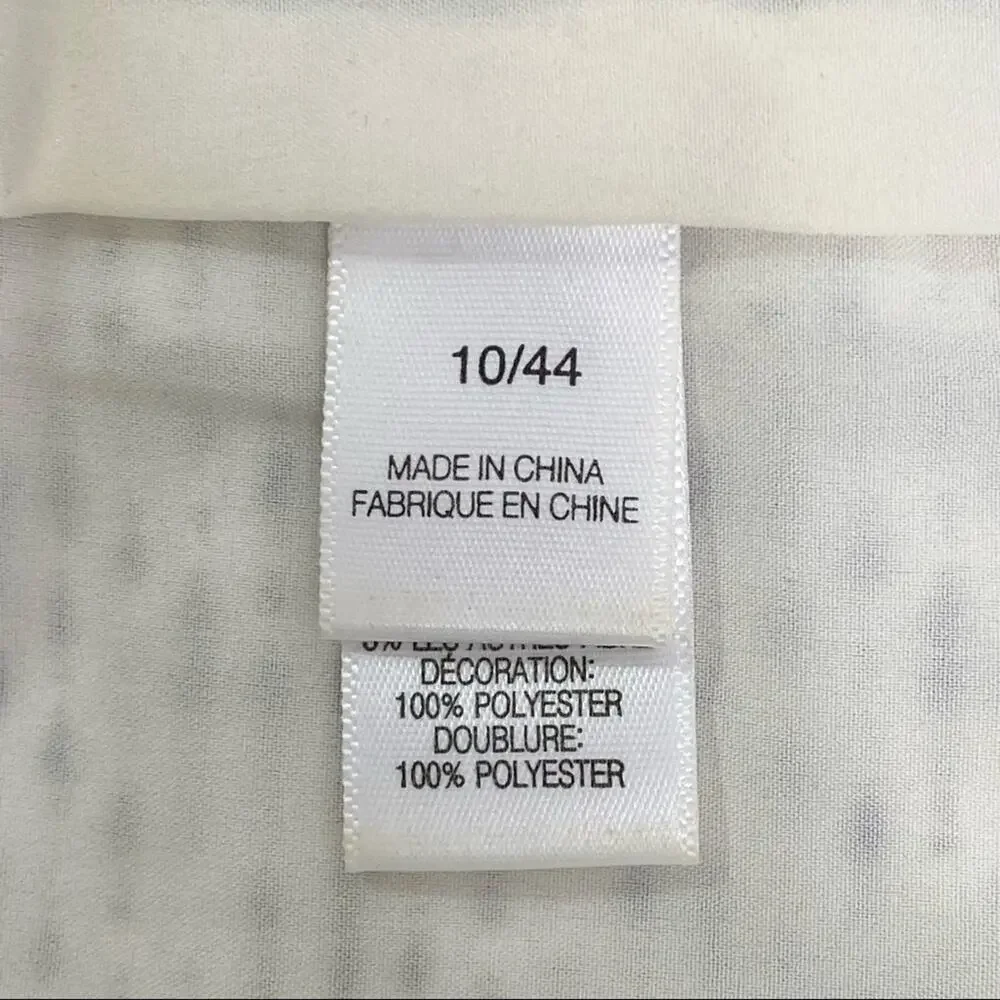 Vera Wang Lavender Label Boucle Tweed Skirt Womens Size 10  Black White Cotton - Picture 11 of 13